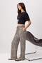 Çok Renkli Animal Wide Leg/Geniş Paça Beli Lastikli Normal Bel Yumuşak Örme Pantolon TWOSS26PL00216 - 2