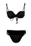 Siyah Balconette Kaplı Tünelli Brazilian Regular Bikini Takımı TBESS26BT00181 - 4