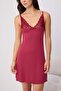Burgundy 4-Piece Lace Detailed Viscose Knitted Pajamas Set Thmaw27Pt00002 - 15