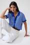 Saks Polo Yaka Çizgili Triko Bluz TWOSS25BZ00183 - 2