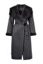 Gray Suede Fur Inside Oversize Long Coat Twoaw27Kb00014 - 6