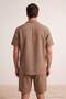 Dark Mink Shirt&Shorts Bottom-Top Set Tmnss26Au00003 - 4