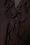 Brown Line Patterned Collar and Placket Flounce Detailed Shirt Tdrss26Go00135 - 6