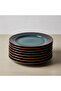 Güral 6 Pieces 27 cm Serving Plate Reactive Oasis 1131 - 4