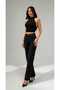 Christiana 90's Lycra Black Super High Waist Loose Jeans Palazzo Trousers. (Super High) Wide Leg - 4