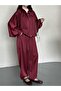 Satin Oversized Mold Jacket and Pants Double Suit