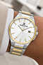 Men's Watch with Calendar Steel Jubilee Band Silver-Gold Zmdk1133 - 4