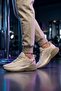 Beige Memory Foam Lightweight Flexible Unisex Walking Shoes B25Ra162 g - 3