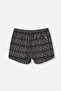 Black Fish Patterned Mini Size Swim Shorts - 6