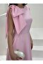 Women's Bow Detailed Zero Sleeve Long Dress - 3