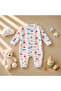 100% Organic Cotton Trolley Romper for Baby Boy 3 6 9 Months