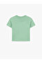Cotton Crew Neck Short Sleeve Printed Oversized T-Shirt - 5