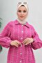 Buttoned Cashmere Coat Pink 19600 - 2