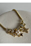 Gold Color Zircon Stone Starry Clover Figured Charm Bracelet - 6