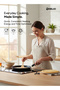 DELICI 8 Pcs Nonstick Cookware Set, 10X Tougher Coating, Quick Heat, Gas, Halogen & Ceramic Safe - 5