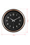 Decorative Real Glass Silent Mechanism Wall Clock 37cm - 4