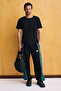 Axion Men's 100% Organic Cotton Round Neck Regular Fit Black T-Shirt - 4