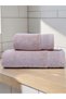 Cascade Towel Set Pack of 2 | Bath Towel 70x140cm & Hand Towel 50x90cm | 100% Cotton 750 GSM | Pink