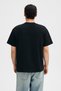 Pocket Men's 100% Organic Cotton Woven Pocket Label Detailed Black T-Shirt - 6