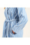 Solid Blue Bathrobe - 3