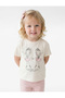Ballerina Printed Ecru Baby Boy T-Shirt 6Smg10011Ak - 3