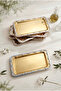 Rumlov Gold 6-Piece Stainless Steel Silver Frame Coffee Presentation Tray Baton