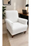 Stretch Elastic Flexible Washable Cotton Jacquard Armchair Cover (for Single Seat) - 2