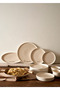Merci Porcelain Salad Bowl Cream (30 cm) - 4