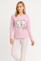 Women's Soft Texture Thermal Pajamas Set 42050 - 6