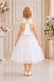 263 Girls' Tulle Evening Dress with Pearl Detail - 3