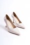 Women's Beige Patent Leather Stiletto Tr08Ms27B - 2