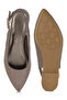 Women Glitter Slingback Flat Sandals in Bronze - 5