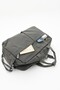 Unisex Large Size Dark Gray Color Water Resistant Crinkle Fabric Travel Bag with Crossbody and Shoulder Strap - 7