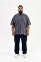 Men's Plus Size Basic Smoked T-Shirt - 4
