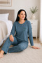 Women's Comfortable Fit Mom Pajama Set for Middle-Aged and Older Women 268 - 5