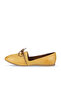 Yellow Leather Women's Ballerinas 01Wl1237 - 3