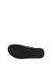 Black Leather Men's Flat Slippers 25Mt2233 - 5