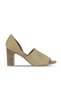 Yellow Leather Women's Heels Sandals 01Wn4306 - 2