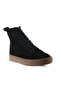 Black Suede Women's Flat Boots 01Wt3202 - 2