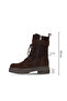 Brown Suede Women's Flat Boots 39Wb4692 - 3