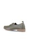 Khaki Leather Women's Low Heel Shoes 01Wd3804 - 4