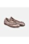 Women's Stone Desacomfort Bow Leather Ballerinas