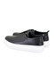 Women's Black Leather Sports Shoes - 5