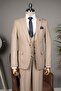 Beige combination dress