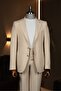 Exclusive drawstring sportswear suit beige