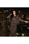 Imported Tulle Chiffon Fabric Flock Print Accessory Detailed Lined Slit-Slit Special Design Maxi Dress - 6