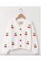 Children's Stylish Buttoned Cardigan with Cherry Accessories 00Lus - 2