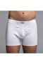 Bamboo Men's V-Neck T-Shirt Short Sleeve Undershirt Undershorts and Boxer Shorts Set White - 4