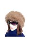 Anatolia Handmade 100% Wool Curly Light Brown Fur Women's Real Leather Hat - 3
