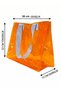 R&M Promotional Waterproof Transparent Pvc Women's Beach and Shoulder Bag - Orange (4 Different Handle Color Options Available) - 4